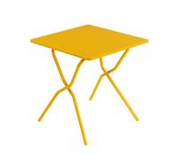 Lafuma Mobilier - Table de jardin pliante Balcony - Acier Jaune miel - Fabriqué en France