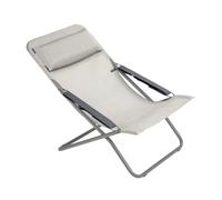 Lafuma Transabed Batyline® Duo Chaise longue de jardin pliable multi-positions (Gris Galet)
