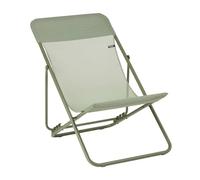 Lafuma Transat Jardin Pliable - Chilienne Multi-Positions - Largeur 58cm - Maxi Transat - Batyline® Iso - Vert Moss Mobilier