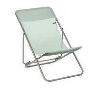 Lafuma Transat Jardin Pliable - Chilienne Multi-Positions - Largeur 58cm - Maxi Transat - Batyline® Iso - Vert Tilleul Mobilier