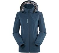 Lafuma - Way JKT W - Veste Hardshell Femme - Membrane Climactive Imperméable et Coupe-Vent - Randonnée, Trekking, Lifestyle - Bleu, Taille L