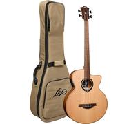LAG Basso Acustico HyVibe H2 10 A/E Jumbo Cutaway HV10BCE Noir