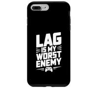 Lag is My Worst Enemy Gamer Humour Coque pour iPhone 7 Plus/8 Plus