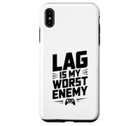 Lag is My Worst Enemy Gamer Humour Coque pour iPhone XS Max