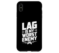 Lag is My Worst Enemy Gamer Humour Coque pour iPhone XS Max