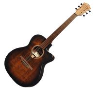 Lâg T70ACE-B&B - Guitare électro-acoustique Auditorium Tramontane - Black and brown