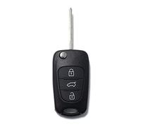 LAGE Coque de rechange pour clé à 3 boutons pour télécommande, KIA Cee'd, K2, K5, Lotze, Magentis, Optima, Picanto, Rio, Sportage, Venga et HYUNDAI i20, i30, ix20, ix35, Verna