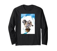 L'âge de Glace : Scrat Iceberg Crack Manche Longue, Unisexe pour Adultes, Noir, S