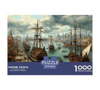 L'âge de la Navigation Puzzle 1000 Pièces pour Adultes Et Enfants Dès 14 Ans Jeu Cadeau Unique Divertissement Créatif Cadeau Classiques - Activité Familiale Parfaite 38x26cm/1000pcs