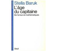 L'âge Du Capitaine - De L'erreur En Mathématiques