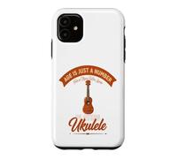 L'âge est Juste Un Chiffre pour Un Homme Qui Aime Jouer du ukulélé Coque pour iPhone 11