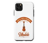 L'âge est Juste Un Chiffre pour Un Homme Qui Aime Jouer du ukulélé Coque pour iPhone 11 Pro Max