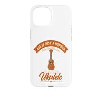 L'âge est Juste Un Chiffre pour Un Homme Qui Aime Jouer du ukulélé Coque pour iPhone 15