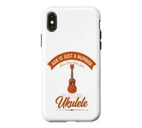 L'âge est Juste Un Chiffre pour Un Homme Qui Aime Jouer du ukulélé Coque pour iPhone X/XS