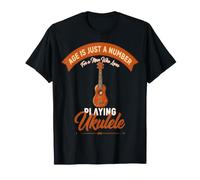 L'âge est Juste Un Chiffre pour Un Homme Qui Aime Jouer du ukulélé T-Shirt