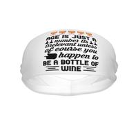 L'Âge n'est qu'un Chiffre. Il Est sans Importance, sauf Bien Sûr Si Vous Êtes du Vin. Unisexe Bandeaux De Sport Élastique Bandeaux Large Bandeau De Sport pour Jogging Basketball Sport