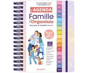 L'agenda 2027 de la famille organisée avec onglets ! (de sept. 2026 à déc. 2027)