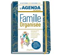 PlayBac Agenda de poche Famille organisée 2026 – sept. 2025 à déc. 2026 – Bleu