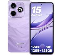LAGENIO A11 Téléphone Portable Android 15, 12 Go + 128 Go / 1 to Smartphone Pas Cher, Écran 6,7" HD+ 120 Hz, Batterie 5150 mAh, Caméra AI 13 MP Téléphone Débloqué, Dual SIM 4G / OTG/GPS - Violet