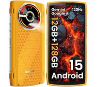 LAGENIO Panther 2 Telephone Portable Incassable Android 15, 12GO+128GO/1To TF, 6.7" HD+ 120Hz Téléphone de Chantier, Octa-Core, 16MP+8MP, 5150 mAh, 4G Dual SIM Face ID/Fingerprint/GPS/OTG/NFC, Dune