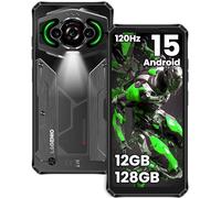 LAGENIO Panther1 Téléphone Portable Incassable Android 15, 12Go+128Go/1To TF, Smartphone Incassable 6,7" HD+ 120Hz Telephone de Chantier, 5150 mAh, 13MP Caméra, Dual SIM/Fingerprint/OTG/NFC/GPS, Noir