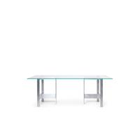 Ferm Living Table à manger Lager 90x200 cm Glass-aluminium