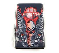 Lagiwa® Etui à Cigarette en métal 100'S modèle au Choix (Skull 4)