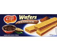 Lago 1968, Paquet Double Cacao 2x125g, Wafer avec Crème Cacao 70% avec 3 Couches Friables de Wafer et une Crème Chocolat Velouté