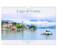 Lago di Como - Italienisches Flair in den Alpen (Wandkalender 2026 DIN A4 quer), CALVENDO Monatskalender: Der Comer See - einer der schönsten Seen Italiens