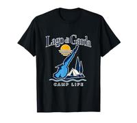 Lago di Garda Camping, Camp Life, Vacances au lac T-Shirt