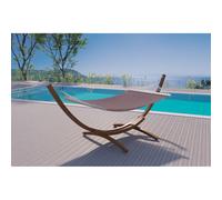 Lagoa hamac avec auvent sur support 3,15 m en bois chocolat
