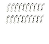Lagogia Lot de 20 œillets M3 en acier inoxydable 316 pour dessus de bateau, sangle à œillets, point d'ancrage, boucle de pont de kayak, convient pour kayak, canoë