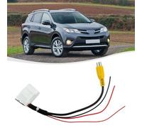 Lagomloot Adaptateur de faisceau vidéo pour caméra de recul, câble de câblage 24 broches 12 V pour Toyota RAV4, Corolla, Highlander 2015 360 Panorama, liste des parents