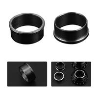Lagomloot Adaptateur de pédalier de vélo, entretoise en alliage d'aluminium pour SRAM pour GXP 24 mm à 22 mm, noir