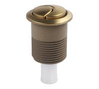 Lagomloot Bouton poussoir double chasse d'eau doré pour chasse d'eau Siamp 34455009 et 45 Series Kit de remplacement rond ABS avec mécanisme de chasse 85 x 48 mm