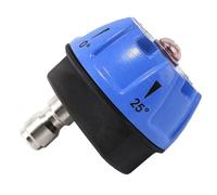 Lagomloot Buse de nettoyeur haute pression 5 en 1 avec embouts de pulvérisation à connexion rapide pour le nettoyage de la terrasse en béton, de voiture, jet rotatif multi-mode avec acier inoxydable