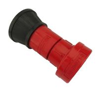 Lagomloot Buse d'incendie femelle de 5,1 cm avec débit constant, connecteur de tuyau d'eau en plastique robuste pour lutte contre les incendies industriels, rouge