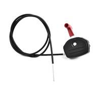 Lagomloot Câble d'accélérateur en alliage et levier d'étranglement pour tondeuses à gazon, longueur du fil intérieur de 142 cm, compatible avec la plupart des tondeuses à gazon à essence