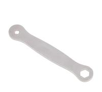 Lagomloot Clé à taquet de pédale de vélo en acier inoxydable, outil à double tête pour 3,2 mm/3,4 mm pour vis Torx et 6 mm, retrait et installation antidérapants