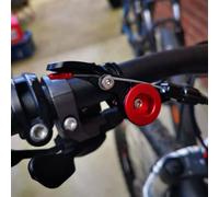 Lagomloot Contrôleur de tige de selle de vélo, levier à distance en alliage d'aluminium CNC avec roulement scellé pour guidon de 22,2 mm, compatible avec les compte-gouttes entraînés par câble