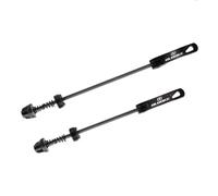 Lagomloot Ensemble de broches à dégagement rapide en alliage d'aluminium pour vélo de montagne, leviers d'essieu avant 100 mm et arrière 135 mm, noir 210 mm/245 mm de longueur