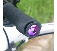 Lagomloot Extrémités de guidon de vélo en alliage d'aluminium pour diamètre intérieur de 18 à 20 mm, accessoires de vélo de route CNC légers avec clé hexagonale