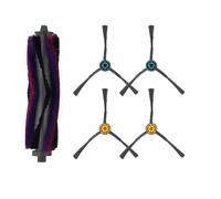 Lagomloot Kit de brosse latérale centrale de rechange compatible avec M9, pour eureka NERE10s E10S, pour obode A8 Plus & pour eta Aurum PRO 6241 - Centre + 4 pour brosses de bord pour aspirateur robot