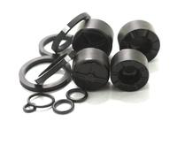 Lagomloot Kit de piston d'étrier de frein hydraulique de vélo, anneaux d'étanchéité en alliage d'aluminium pour guide SRAM R/RSC, 14 mm/16 mm, pièces de réparation noires