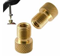 Lagomloot Lot de 10 adaptateurs de valve Presta en laiton anti-fuite pour pompe à pied de vélo de route, VTT, outil de gonflage de roue de vélo