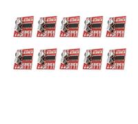 Lagomloot Lot de 10 cartes de pilote de moteur CC à double canal L298N, module de courant de crête 2 A pour robot de voiture intelligente, rouge