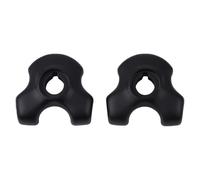 Lagomloot Lot de 2 colliers de serrage pour tige de selle de vélo en acier pour rails ovales/ronds en carbone de 7 x 9 mm, noir