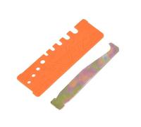 Lagomloot Lot de 2 outils de chaîne de tronçonneuse avec jauge de contrôle rapide et nettoyeur de rainure de barre pour limer l'angle, le pas, la profondeur et l'élimination des débris