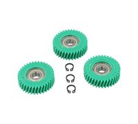 Lagomloot Lot de 3 engrenages obliques en nylon 36T, engrenage planétaire de 38,5 mm avec roulements 608 pour moteur de vélo électrique, vert