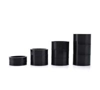 Lagomloot Lot de 5 rondelles de tige en fibre de carbone, entretoises de casque de 28,6 mm pour vélo de route, VTT, jeu de cales de fourche de 3/5/10/15/20 mm